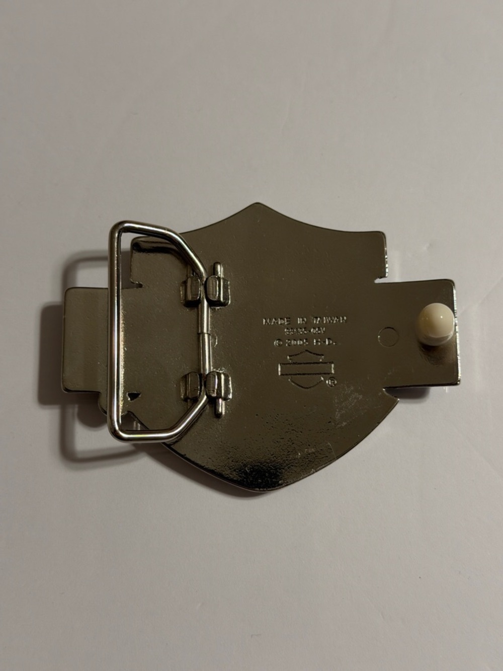 Vintage Harley-Davidson Black and Silver Bar & Shield Belt Buckle 2005 HD. NWOT - Picture 2 of 8